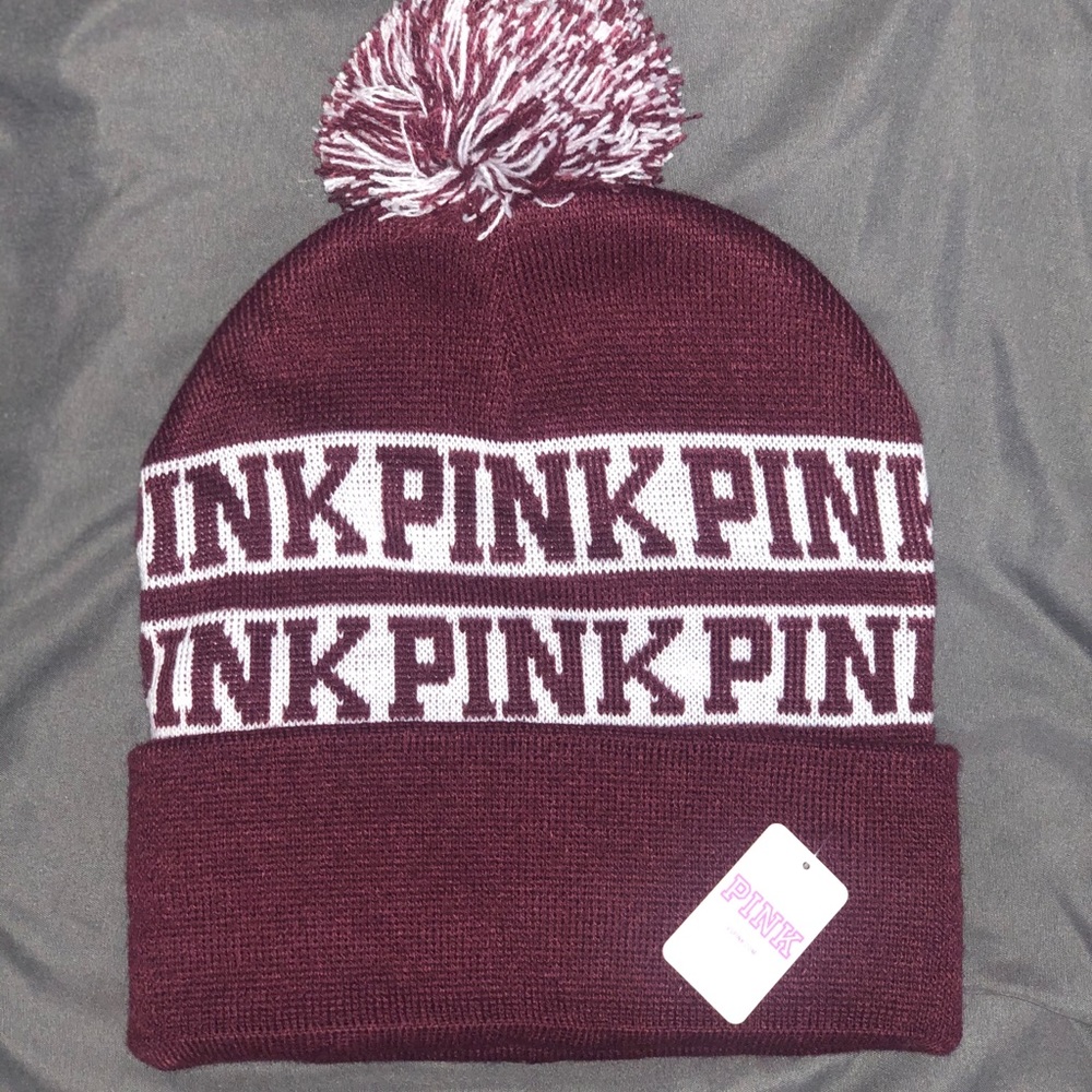 PINK beanie hat